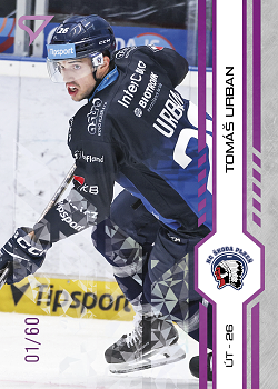 Tomas Urban Plzen Tipsport ELH 2024/25 SportZoo 2. serie Purple Iceberg /60 #349